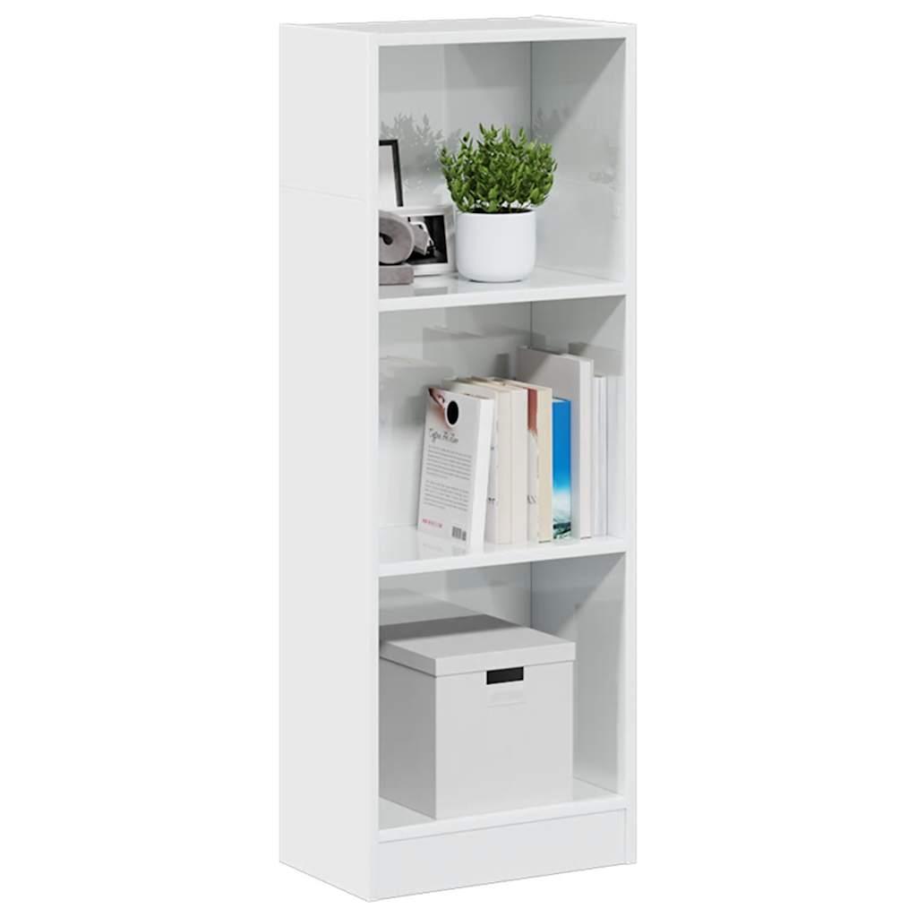 Skab 40x24x109 cm konstrueret træ hvid højglans