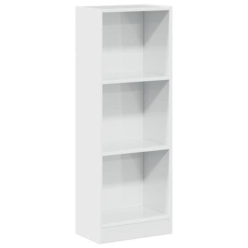 Skab 40x24x109 cm konstrueret træ hvid højglans