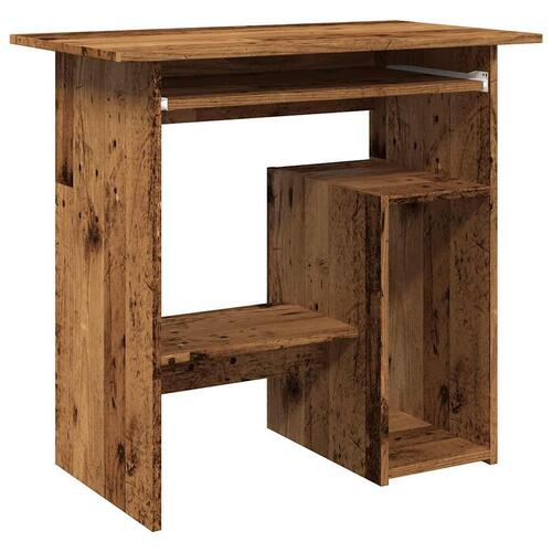 Skrivebord 80 x 45 x 74 cm konstrueret træ antikt træ