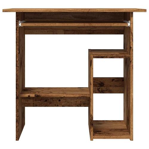 Skrivebord 80 x 45 x 74 cm konstrueret træ antikt træ