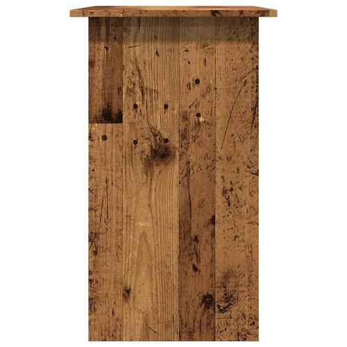 Skrivebord 80 x 45 x 74 cm konstrueret træ antikt træ