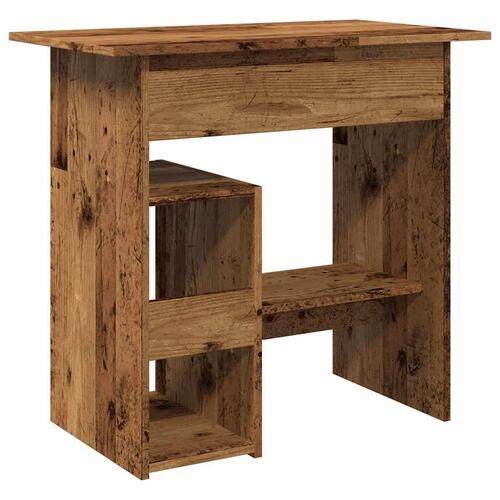 Skrivebord 80 x 45 x 74 cm konstrueret træ antikt træ