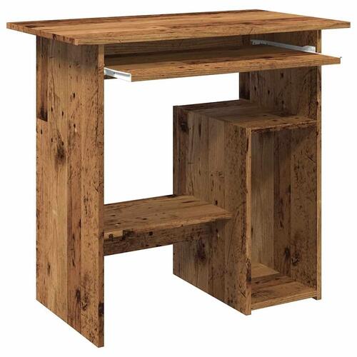 Skrivebord 80 x 45 x 74 cm konstrueret træ antikt træ