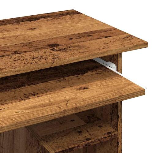 Skrivebord 80 x 45 x 74 cm konstrueret træ antikt træ