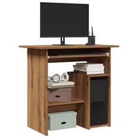 Skrivebord 80x45x74 cm konstrueret træ kunsteg