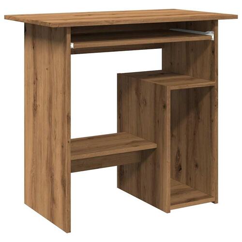 Skrivebord 80x45x74 cm konstrueret træ kunsteg