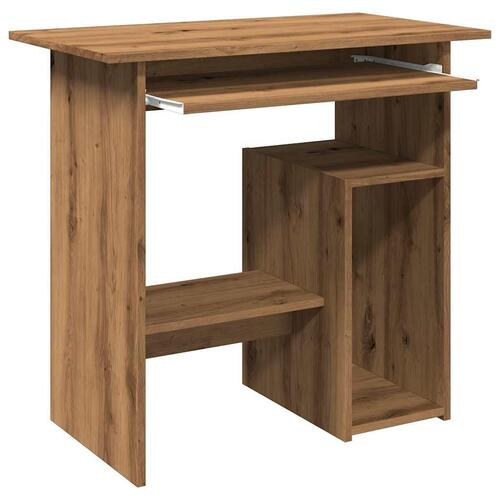 Skrivebord 80x45x74 cm konstrueret træ kunsteg