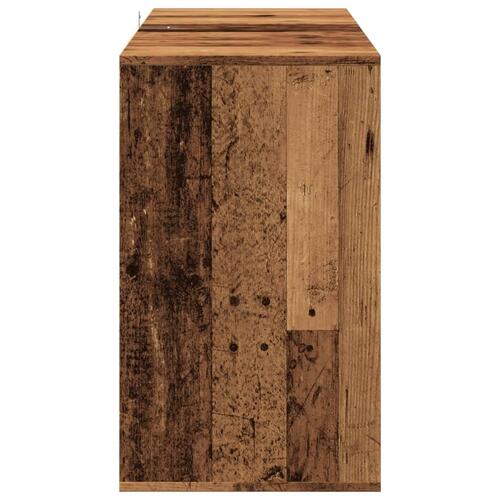 Skænk 120x41x75 cm konstrueret træ antikt træ