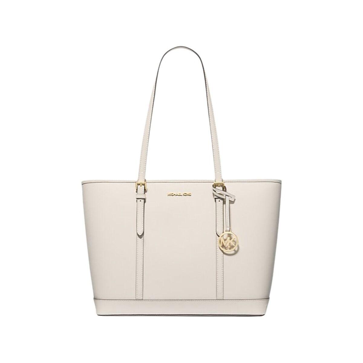 Skuldertaske Michael Kors - beige læder, 44 × 29 × 16 cm