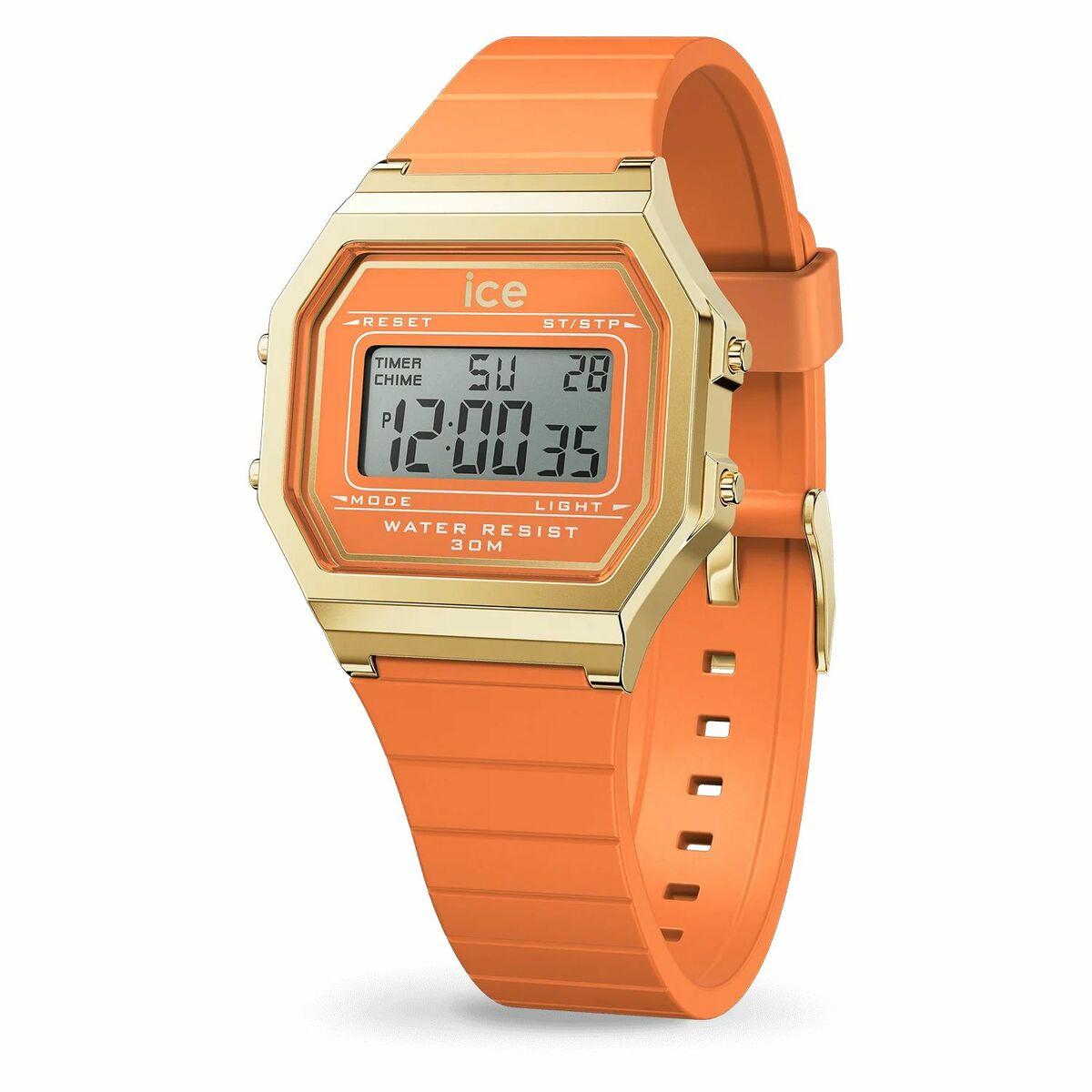 Ice unisex armbåndsur 022052 - Ø 32 mm, orange/guld billede