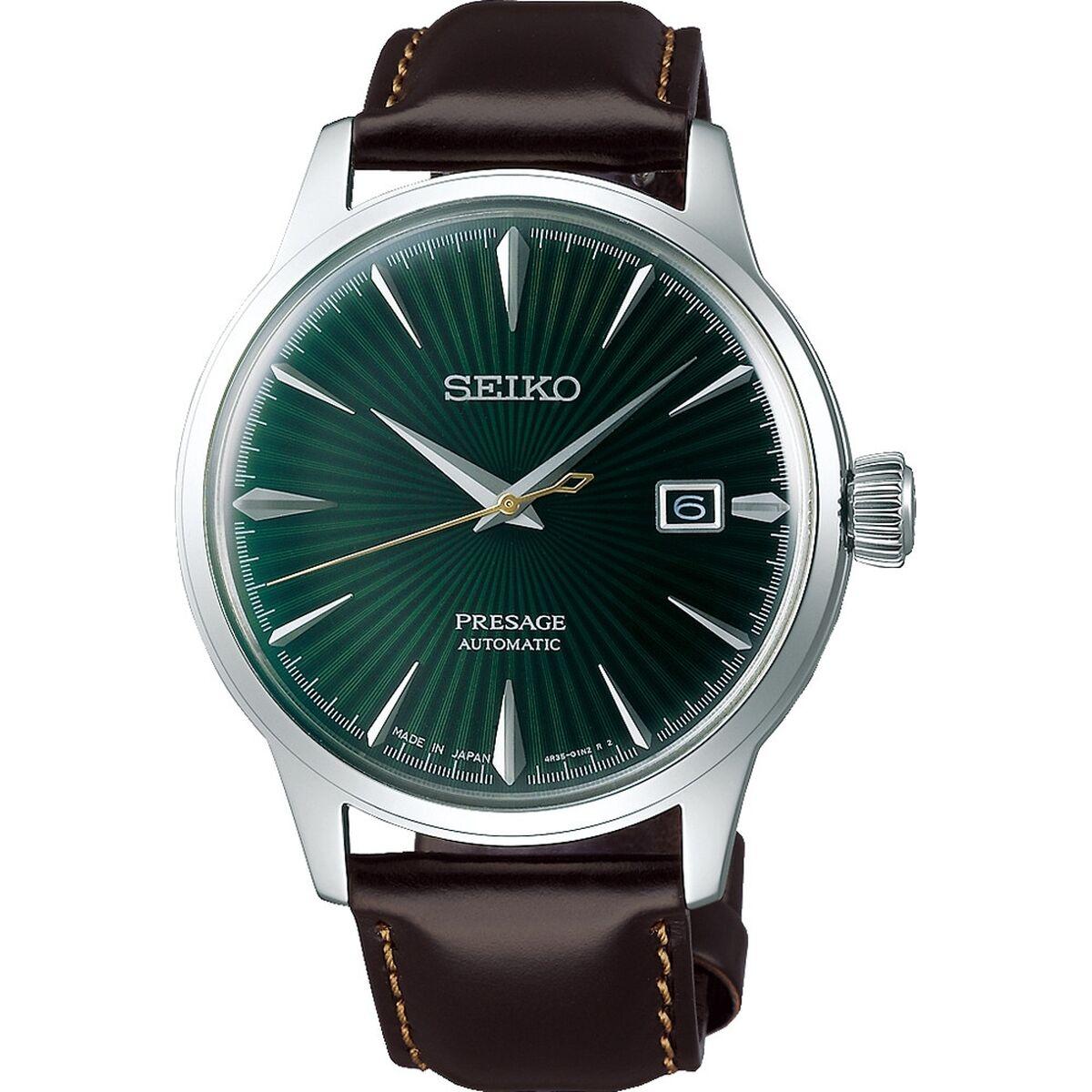 Herreur Seiko Presage SRPD37J1 - automatisk ur til mænd med brun rem