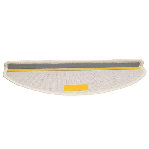 Trappemåtter 10 stk. 65x21x4 cm hvid