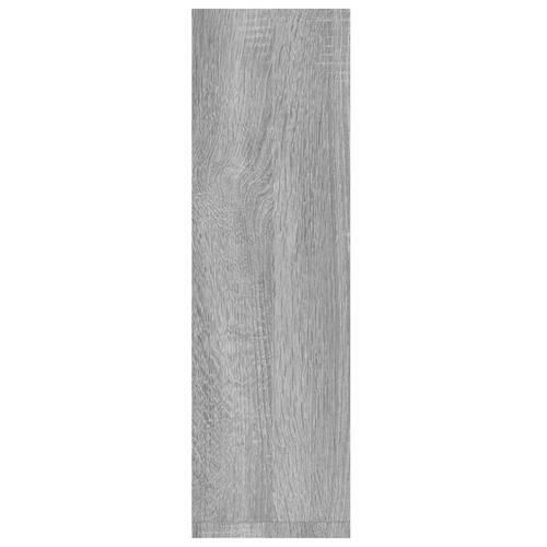 Væghylder 2 stk. 50x15x50 cm konstrueret træ grå sonoma-eg