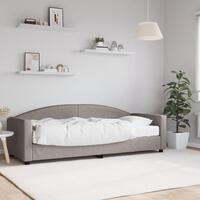 Daybed med madras 80x200 cm stof gråbrun