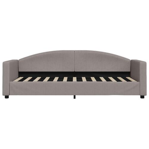 Daybed med madras 80x200 cm stof gråbrun