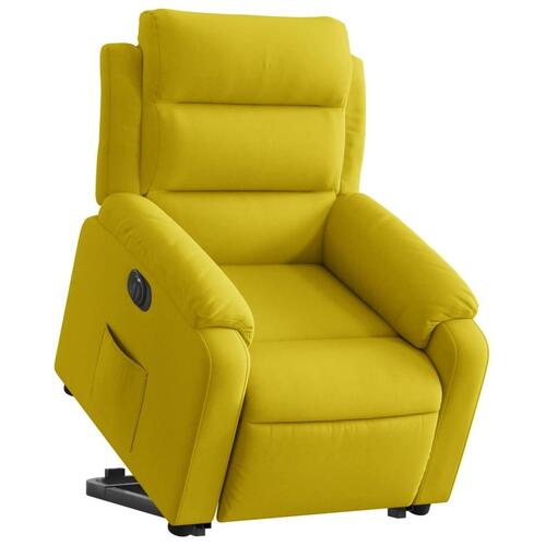 Løftestol velour gul