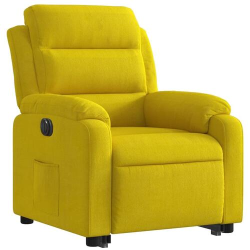 Løftestol velour gul