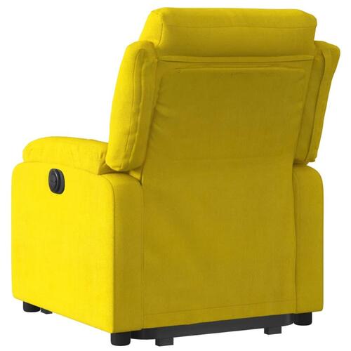 Løftestol velour gul