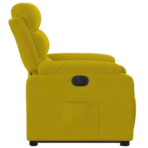 Løftestol velour gul