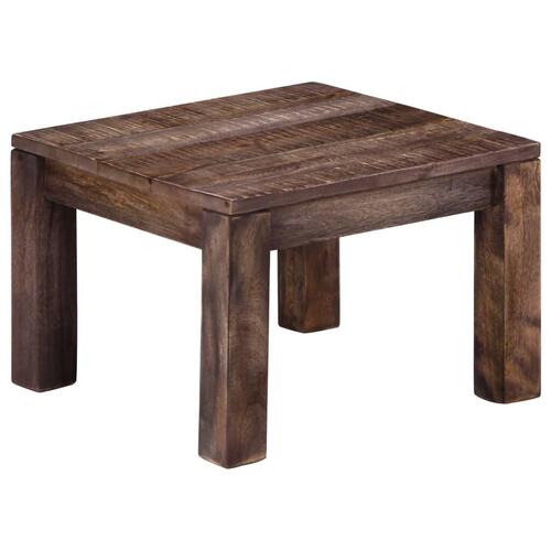 Sofabord massivt mangotræ 50 x 50 x 35 cm