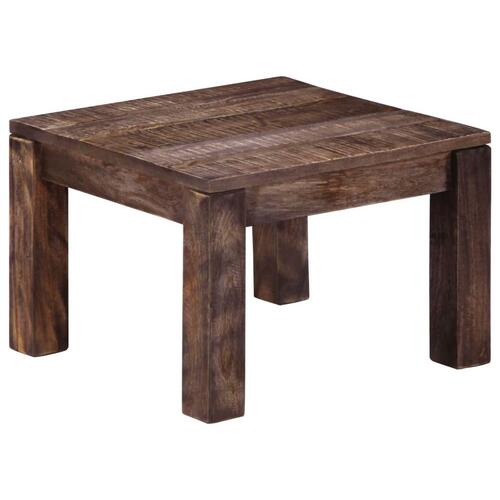 Sofabord massivt mangotræ 50 x 50 x 35 cm