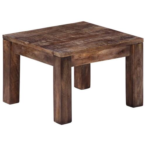 Sofabord massivt mangotræ 50 x 50 x 35 cm