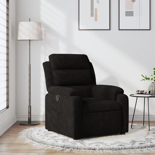Lænestol velour sort