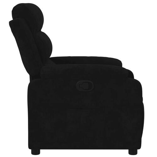 Lænestol velour sort