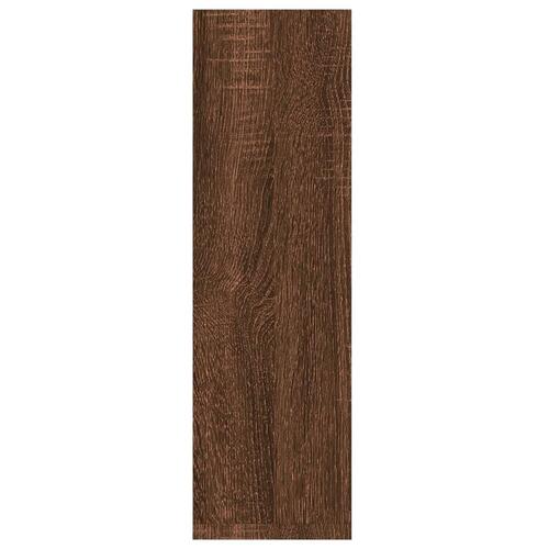 Væghylder 2 stk. 50x15x50 cm konstrueret træ brun egetræsfarve