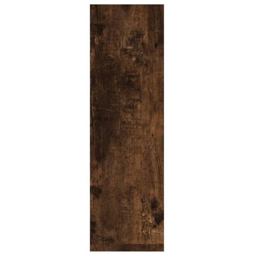 Væghylder 2 stk. 50x15x50 cm konstrueret træ røget egetræ