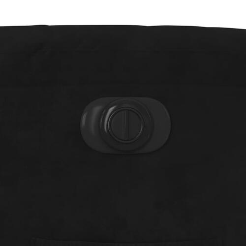Eldrevet lænestol velour sort