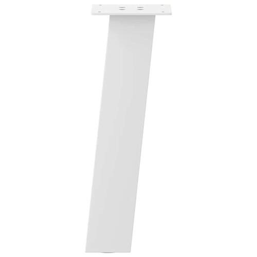 Sofabordben 4 stk. 42 cm stål hvid