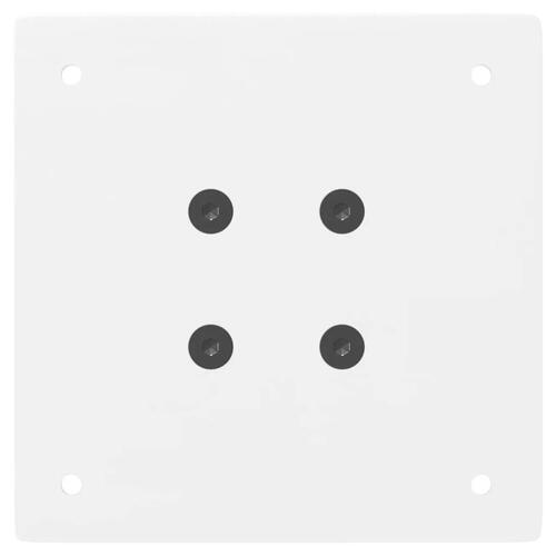 Sofabordben 4 stk. 42 cm stål hvid