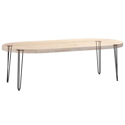 Hårnåle bordben 4 stk. 72 cm massivt stål sort