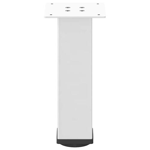 Sofabordben 4 stk. 42-44 cm stål hvid