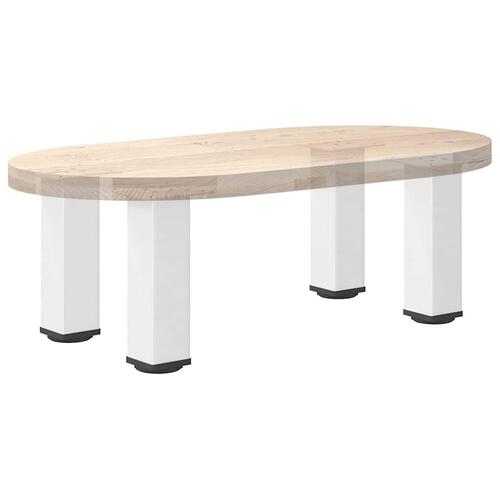 Sofabordben 4 stk. 42-44 cm stål hvid