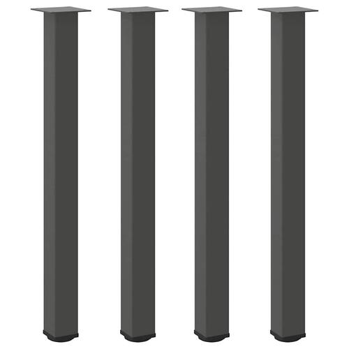 Sofabordben 4 stk. 100-102 cm stål antracitgrå