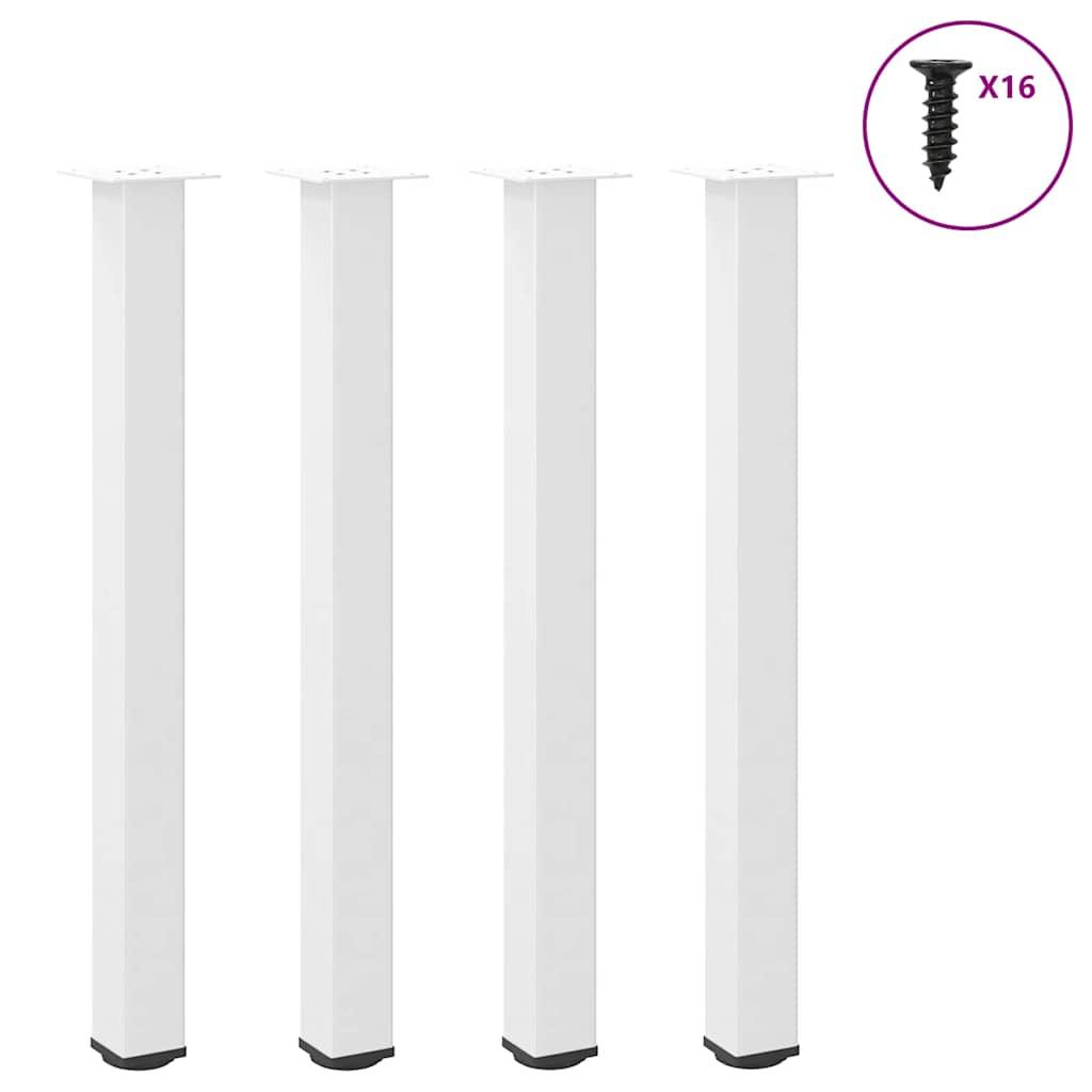 Sofabordben 4 stk. 90-92 cm stål hvid billede