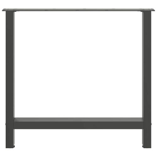 Sofabordben 2 stk. 70x(72-73) cm stål antracitgrå