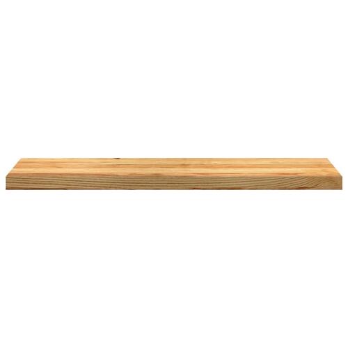 Trappemåtter 20 stk lysebrun 100x25x2 cm massivt egetræ