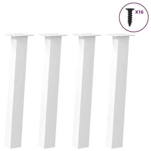 Sofabordben 4 stk. 72 cm stål hvid