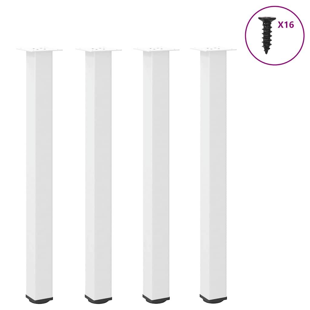 Sofabordben 4 stk. 100-102 cm stål hvid billede