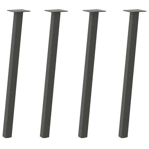 Sofabordben 4 stk. 72 cm stål antracitgrå