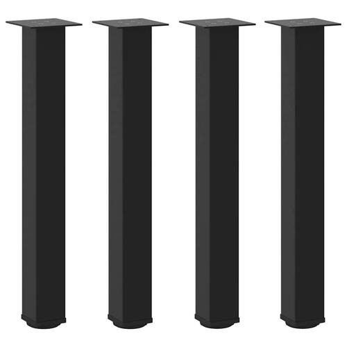 Sofabordben 4 stk. 72-74 cm stål sort