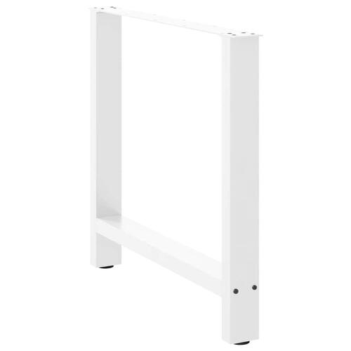 Sofabordben 2 stk. 70x(72-73) cm stål hvid