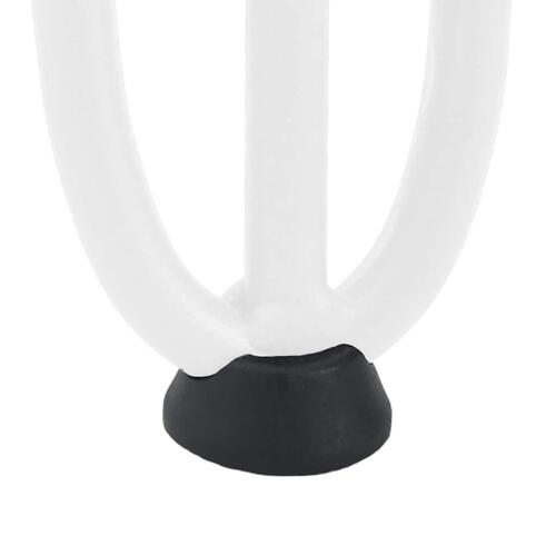 Hårnåle bordben 4 stk. 72 cm massivt stål hvid