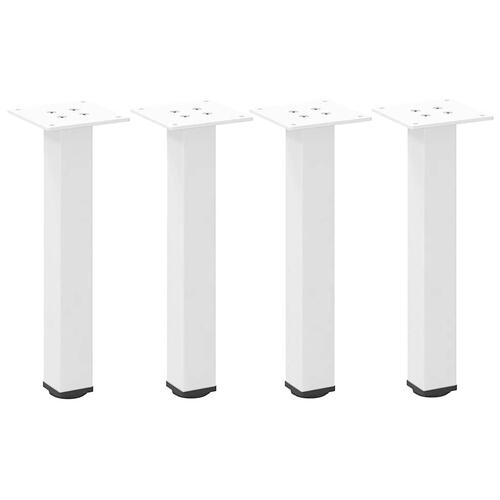 Sofabordben 4 stk. 42-44 cm stål hvid