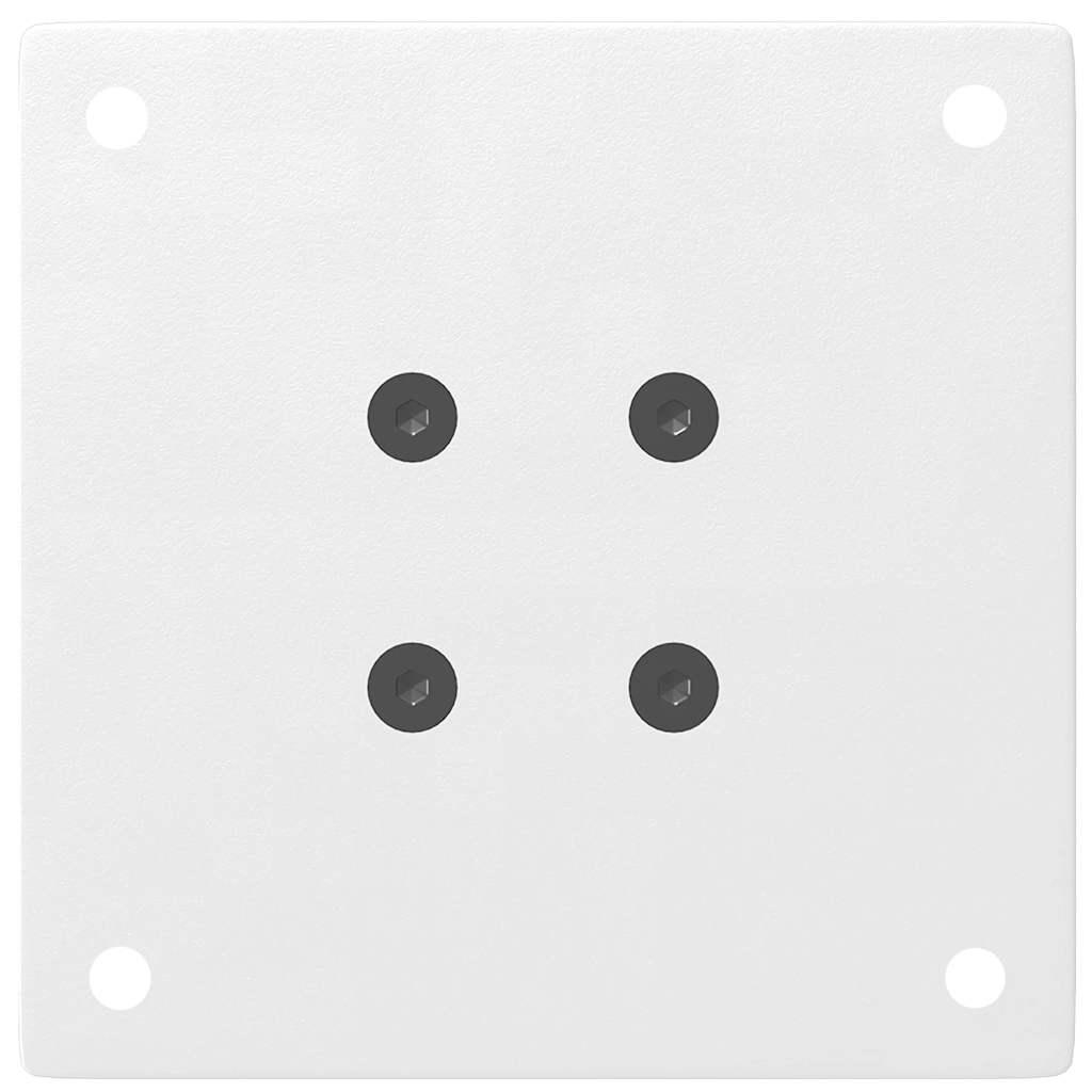 Sofabordben 4 stk. 42-44 cm stål hvid