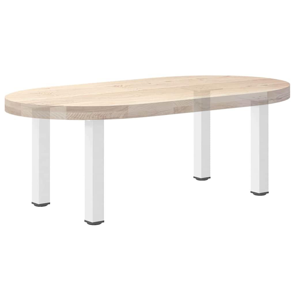 Sofabordben 4 stk. 42-44 cm stål hvid