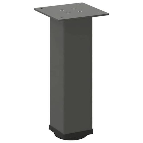 Sofabordben 4 stk. 42-44 cm stål antracitgrå